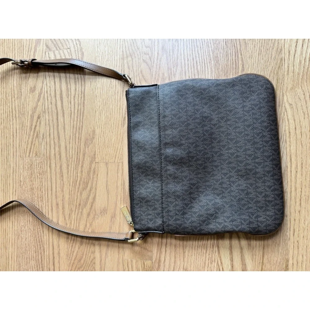 Michael Kors Brown Crossbody Bag with Gold Hardware